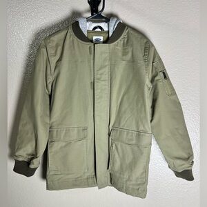 Old Navy boys Olive green jacks with hood. Sz-10/12. Like New condition.